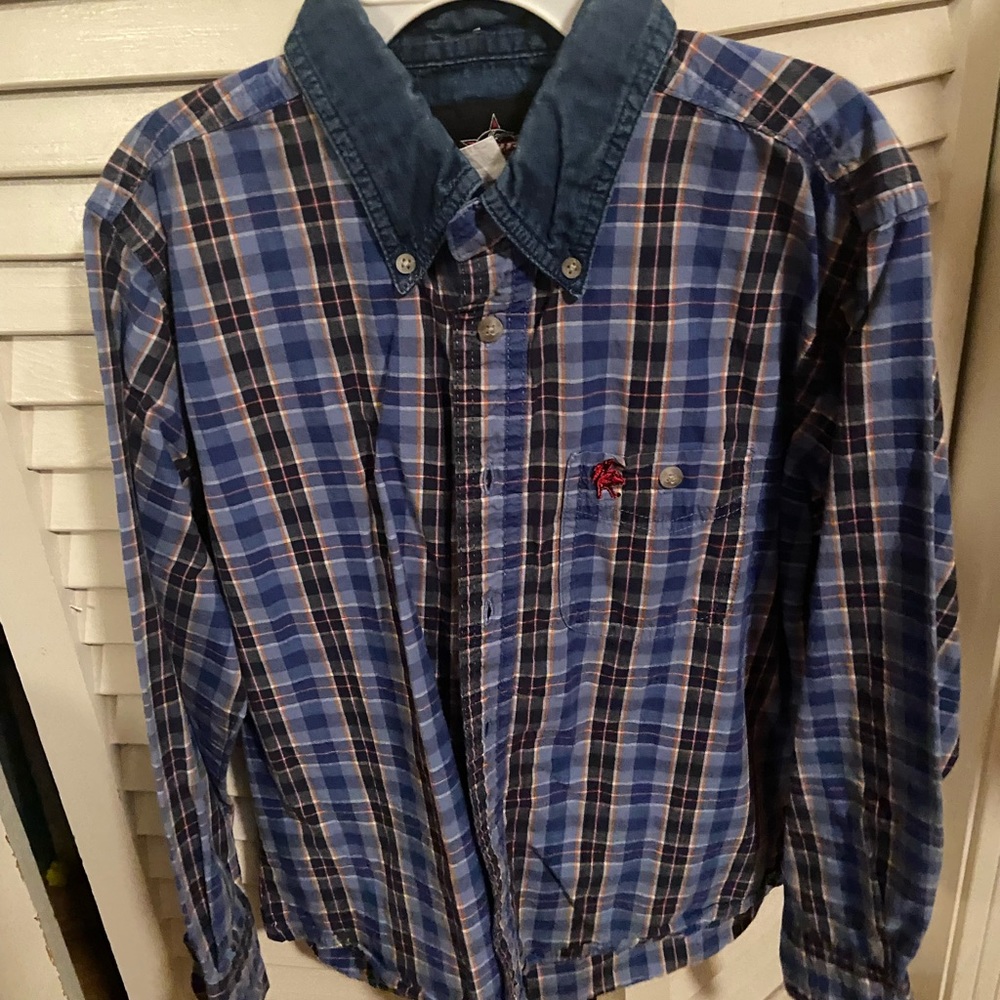 Western PBR professional bull riders vintage shirt VGUC 7/8